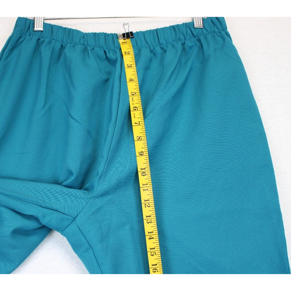 Elisabeth Williams Pull On Pants Women LP Aqua Blue Casual Comfy Work Wear - Picture 9 of 11